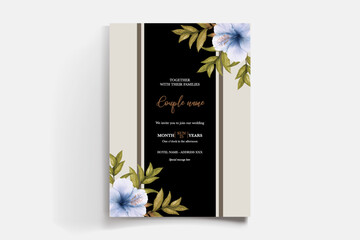 BRIDAL SHOWER FLORAL INVITATION TEMPLATE