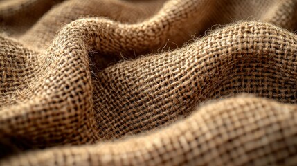 Fototapeta premium Close-up burlap fabric texture