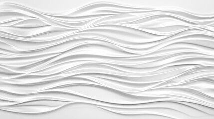Obraz premium Elegant White Waves: A Modern Abstract Background Texture Design
