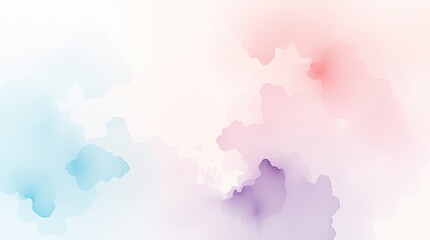 Pastel Watercolor Background Soft Blue Pink Purple