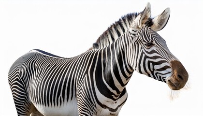 Fototapeta premium zebra isolated on white