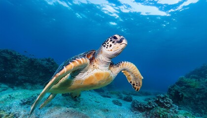 Obraz premium green sea turtle