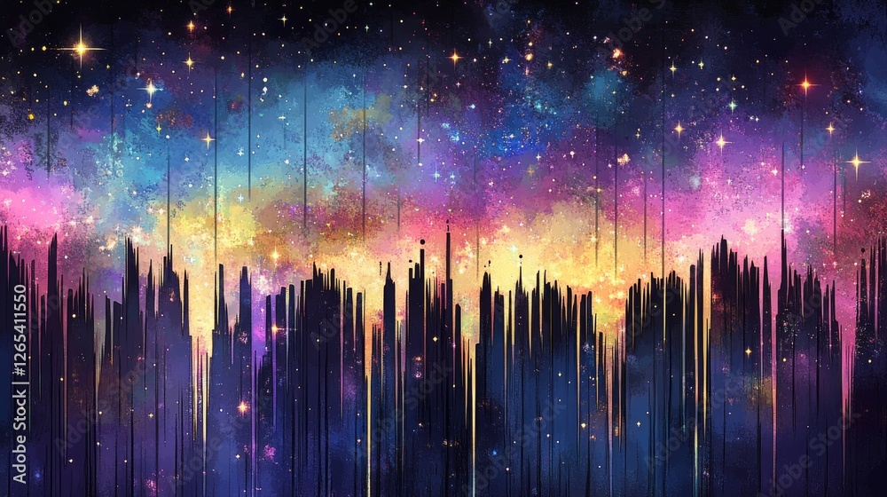 Poster a modern, energetic design with dynamic lines and glowing neon lights, forming an abstract backgroun