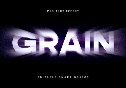 Dissolving Grain Text Effect Mockup