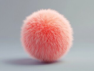 Ultra-Realistic Hyperdetailed Pom Pom with Shadow Overlay