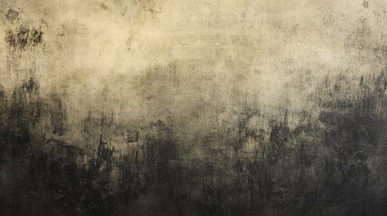 A close-up view of a coarse, textured wall surface featuring muted tones of black and gray with an abstract appearance.