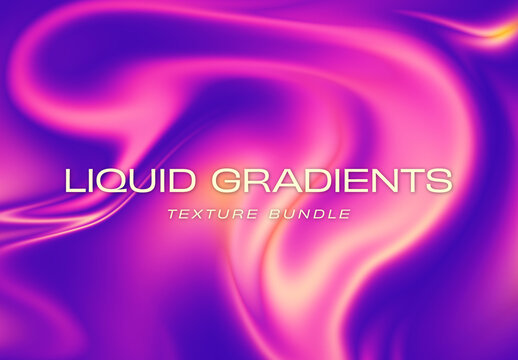 Set of 4 Liquid Gradients Texture Set