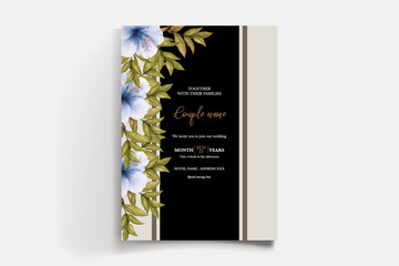 BRIDAL SHOWER FLORAL INVITATION TEMPLATE