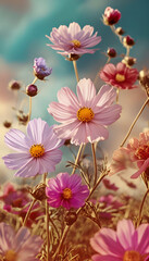 pink flowers in the garden