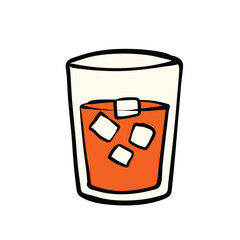 glass of syrup ramadan kareem doodle illustration hand drawn