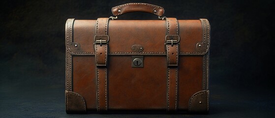 Ultra-Detailed Hyper-Realistic Briefcase Icon for Professional Presentations