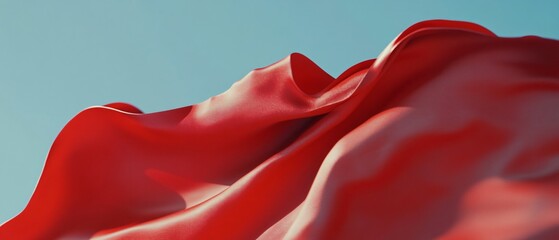 Detailed American Flag Close-Up Against Sky