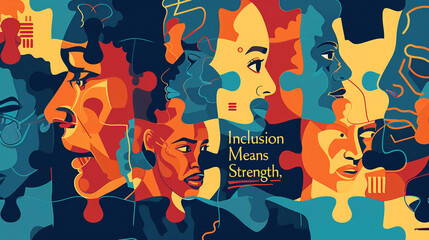 Obraz premium A poster featuring the phrase 