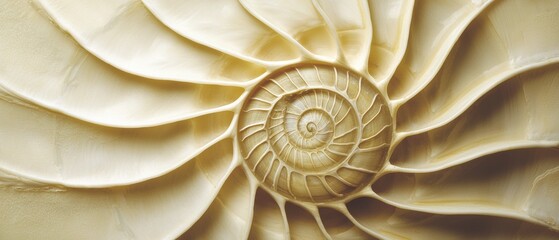 Obraz premium A spiral shaped object with a lot of detail