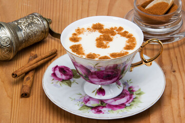 Turkish drink, hot salep