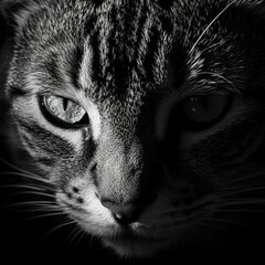 Sleek and Powerful, A Feline&rsquo;s Timeless Expression