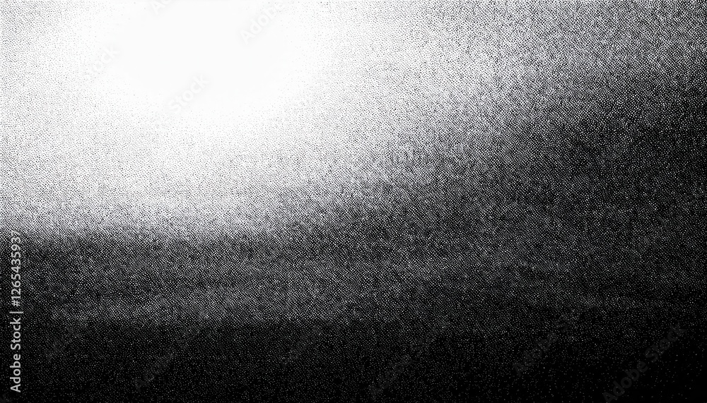 Poster black and white textured background with smooth gradient pattern, pixelated effect, fine grain texture, abstract visual design