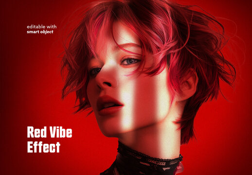 Red Vibe Photo Effect