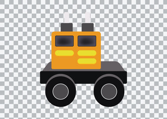 toy truck isolated on white