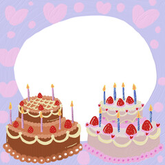 Background design for Happy birthday&rsquo;s card