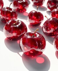Red Crystal Cherries - Sweet Delight Close-Up, Macro Magic