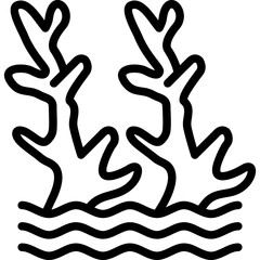 Coral Reef Restoration Icon