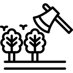 Deforestation Awareness Icon