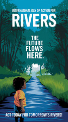International Day of Action for Rivers, Poster, International Day of Action for Rivers Banner,