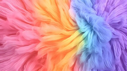 Fototapeta premium Pastel Rainbow Fabric Texture Background