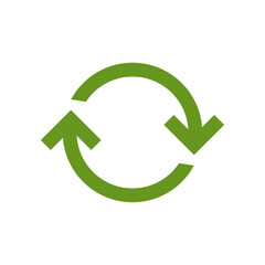 Recycle icon symbol vector. Recycling and rotation arrow icon pack