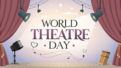 World Theatre Day: Poster, Banner, Post,  World Theatre Day Poster, World Theatre Day Banner, 