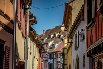 View on the city of Colmar in Alsace