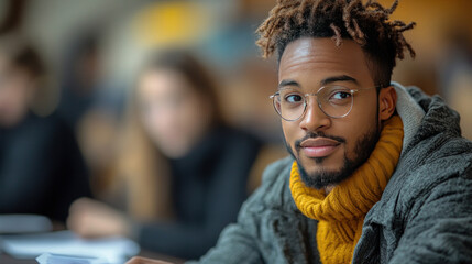 Worried parent talking to a teacher at a school conference, with papers spread out on the desk