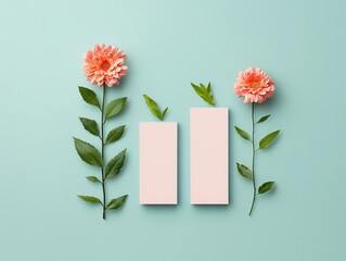 Obraz premium A bar chart made of flower petals and vines, showing the organic growth of investments