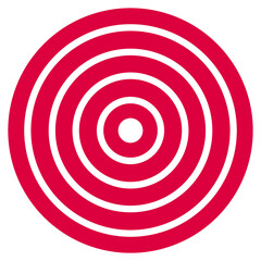 red silhouette target icon