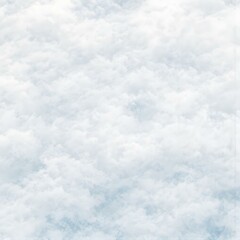 Cloudscape: A serene expanse of fluffy white clouds fills the frame, creating a mesmerizing backdrop for dreams and endless possibilities. The soft.