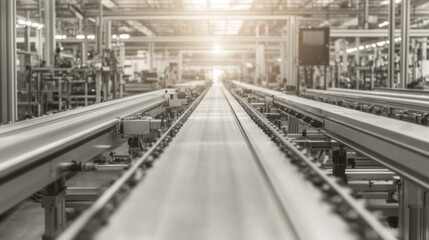 Factory conveyor belts, industrial production line