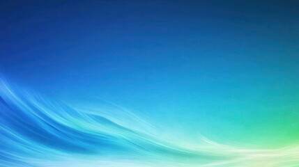 Fototapeta premium Abstract Blue Green Light Wave Background