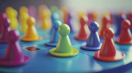 A close-up of a business presentation with colorful slides and engaged participants.