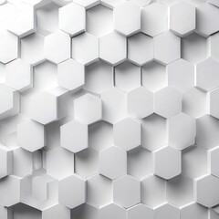 Fototapeta premium the AI Image Generator, Modern Abstract 3D Hexagon Pattern With Monochromatic