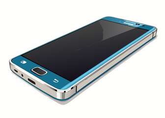 mobile phone isolated on white