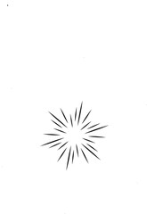 Obraz premium abstract grunge Starburst halftone dots background. Star Flare, Shine light halftone texture. Retro background, pop art style