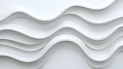 Fototapeta premium White Abstract Wave Background Texture