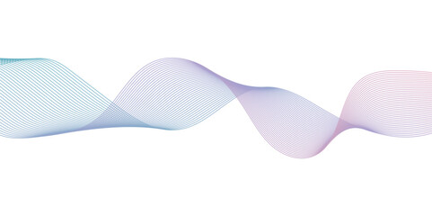 Abstract blend wave lines and technology background. Background lines waves abstract stripe design. White background, mesh abstract, vector gradient line soft blend.	
