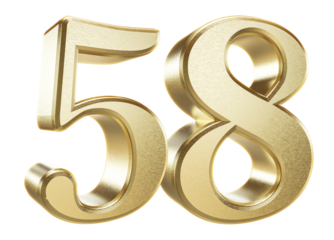 3D Golden Number 58