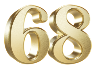3D Golden Number 68