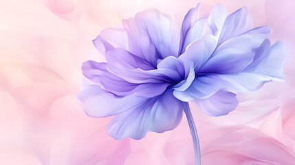 Obraz premium A lavender flower with a soft, pastel background 
