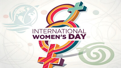 Women's Day, International Women's Day: Celebrating Women. International Women's Day,  Poster, Banner, Post,