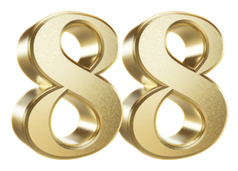 3D Golden Number 88