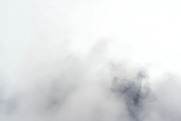 Naklejka premium Ghostly Mist and Fog Obscuring the Landscape Creating an Ethereal Mysterious Atmosphere